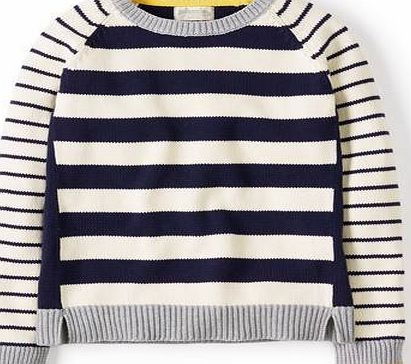 Johnnie  b May Jumper Navy/Ecru Stripe Johnnie b,