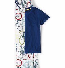 Johnnie  b PJ Set, Ecru Bike/Reef,Reef Check/Grey