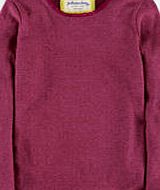 Johnnie  b Pointelle T-shirt, Mulberry 34295949