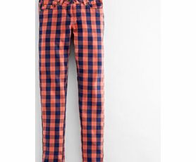 Johnnie  b Printed Skinny Jeans, Techno Orange Gingham