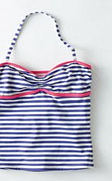 Johnnie  b Printed Tankini Top, Seaside Blue/Snowdrop