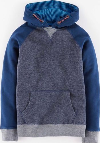 Johnnie  b, 1669[^]34937284 Raglan Hoody Cadet Blue/Midnight Sleeves Johnnie