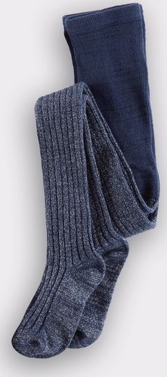 Johnnie  b, 1669[^]35021351 Ribbed Tights Navy Sparkle Johnnie b, Navy