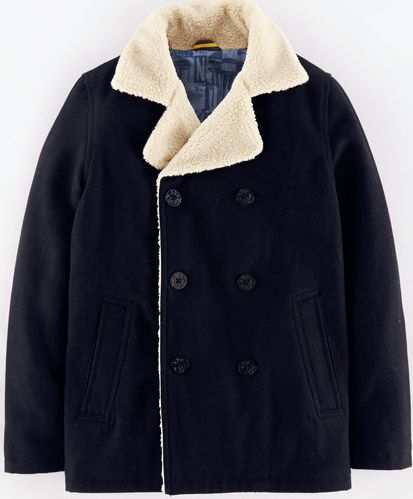 Johnnie  b, 1669[^]34947465 Sherpa Lined Reefer Blue Johnnie b, Blue 34947465