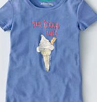 Skinny Graphic T-shirt, Bluebell/Good Life