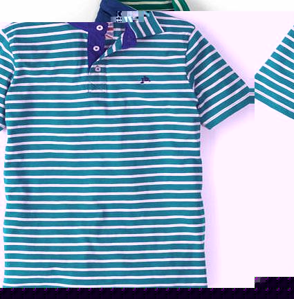 Johnnie  b Stripy Slub Polo, Grey 34538736