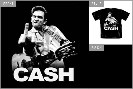 Johnny Cash (Flippin) T-shirt cid_4838TSB