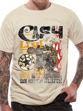 Johnny Cash (Sam Houston) T-shirt cid_9302tscp