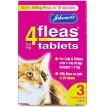 Johnsons 4Fleas Tablets Cats and Kittens 114Mg 3
