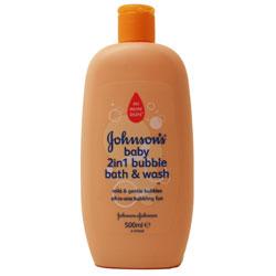Johnsons Baby 2 in 1 Bubble Bath and Wash