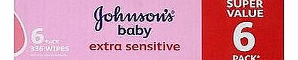 Johnsons Baby Skincare Wipes Extra Sensitive -