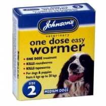 Johnsons Easy One Dose Wormer Dog 6Kg Up To 40Kg