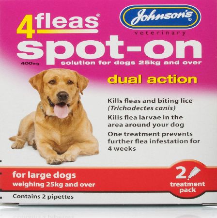 Johnson`s Pet Johnsons 4fleas Dual Action Spot On for Large Dogs