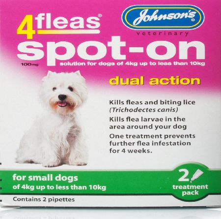 Johnson`s Pet Johnsons 4fleas Dual Action Spot On for Small Dogs