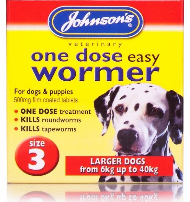 Johnson`s Pet Johnsons Easy One Dose Wormer review, compare prices
