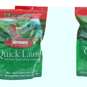 Johnsons Quick Lawn with Germinator - 500g Pouch