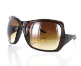 Jolie Bijoux Brown Square Oversized Sunglasses with Low Arms