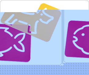 Mini Artist Giant Finger Stencils