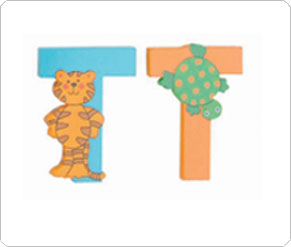 T - Wooden Letter
