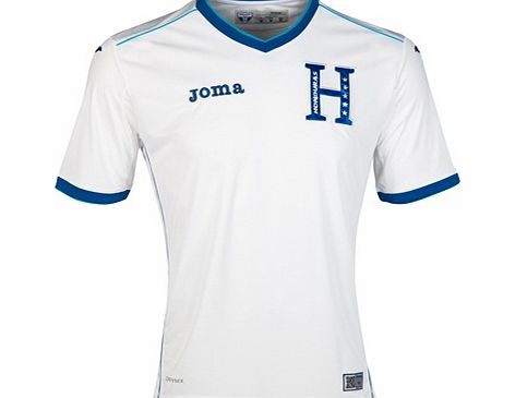 Joma Sports Honduras Home Shirt 2014 White White `HO 101011 14