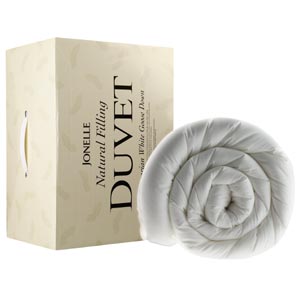 Jonelle Hungarian Goose Down Duvet- 4.5 Tog- Kingsize