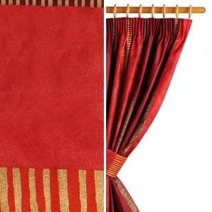 San Marino Curtains- Pimento- W182cm x D228cm