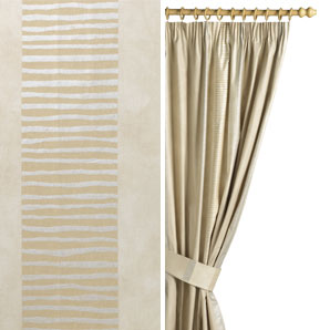Jonelle San Marino Pencil Pleat Curtains- Limestone- W260 x D136cm