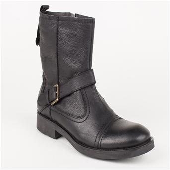 Jones Bootmaker Dark Zip Fastening Boots