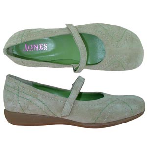 Jones Bootmaker Giddy 3 - Beige/grn Sd