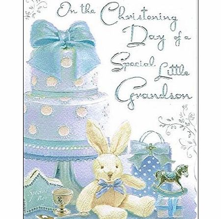 Jonny Javelin On The Christening Day of A Special Little Grandson - Christening Day Card JJ