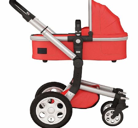 Joolz Day Silver Chassis Red