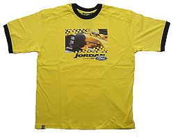 Car Print T-Shirt Yellow