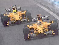 Fisichella Leading Firman At Brazil 2003