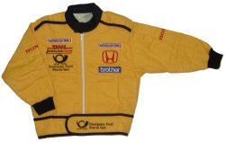 Jordan Fisichella Kids Sponsor Jacket (Yellow)