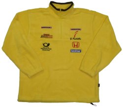 Jordan Jordan Fisichella Zip Sponsor Fleece (Yellow)