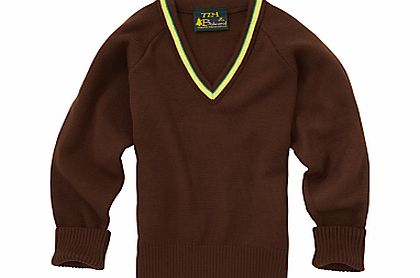 Jordanhill School V-Neck Acrylic Unisex Jumper,