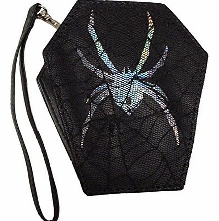 Dark Star Gothic PVC/Web Lace Bag With Detatchable Strap DS/BG/522 Black Halloween Rock Punk