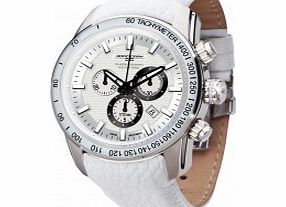 Jorg Gray Mens White Chronograph Watch