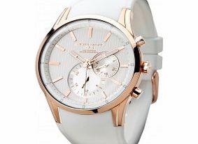 Jorg Gray Mens White Multifunction Watch