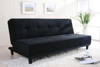 Joseph Becchio Sofa Bed in Black - FREE NEXT DAY DELIVERY