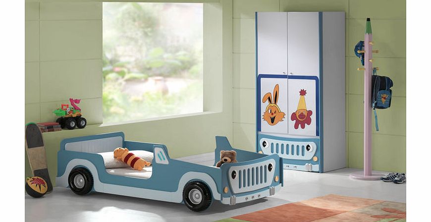Blue Jeep Childrens Bed