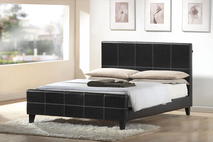 Erba 4ft 6 Double Leather Bed