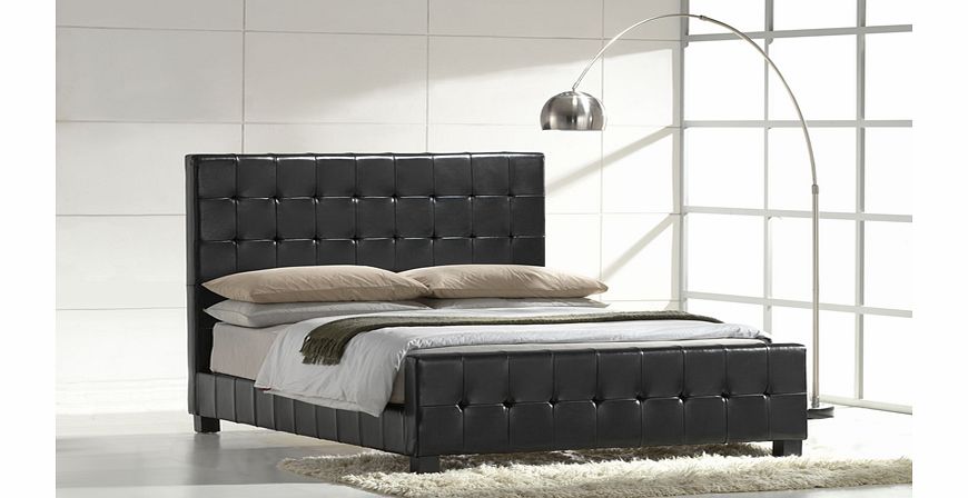 Mondo 4ft 6 Double Leather Bed