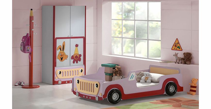 Pink Jeep Childrens Bed