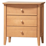 Joseph Furniture Joseph 3 Drawer Cabinet Rubberwood with Maple finish