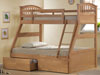 Joseph International 3`Single Three Sleeper Wood Bunk Bed