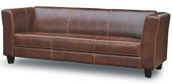 Leather 3 Seater Sofa -