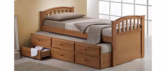 Joseph Maple Storage Trundle Guest Bed