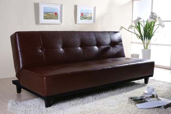 Joseph Picoult Sofa Bed in Brown - FREE NEXT DAY DELIVERY