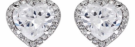 Jou Jou Sterling Silver Cubic Zirconia Heart